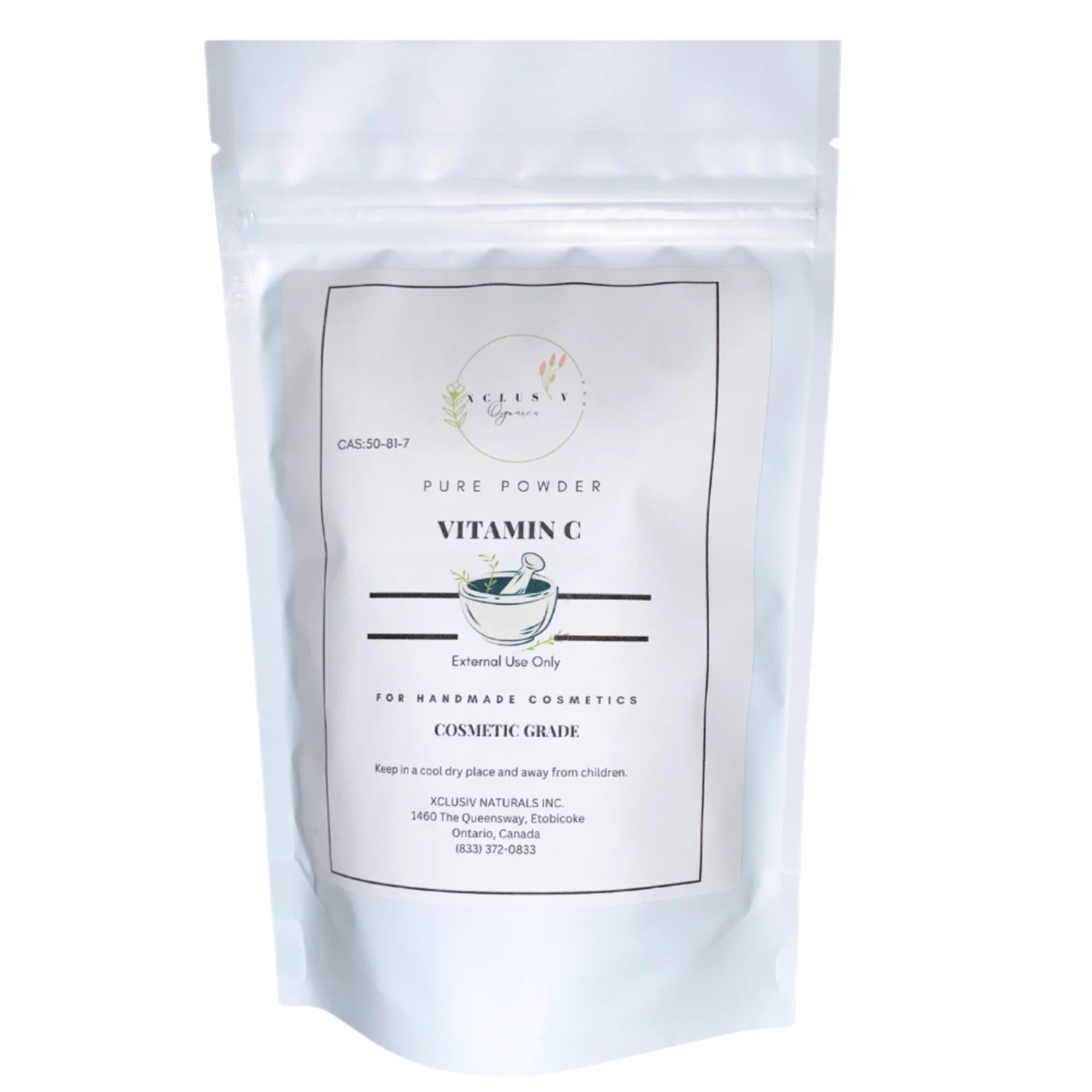 Xclusiv Organics Pure L-Ascorbic Acid Vitamin C Powder - L-Ascorbic Acid: High-Quality Vitamin C For D.I.Y Skincare