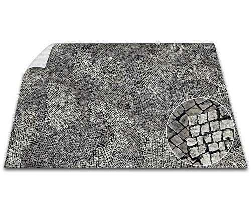 Battle Game Mat - 48x48 - Dungeons Tabletop Dragons Dice Role Playing Map - Wargaming RPG Warfare 40k Flames War - Reusable Miniature Figure Board Games - Warhammer Gaming Vinyl Mat