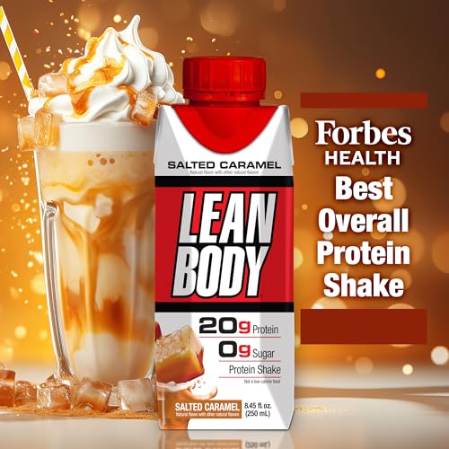 Labrada Lean Body Ready-to-Drink Strawberry Protein Shake, 40g Protein, Whey Blend, 0 Sugar, Gluten Free, 22 Vitamins & Minerals, 17 Ounce (Recyclable Carton & Lid - Pack of 12) LABRADA