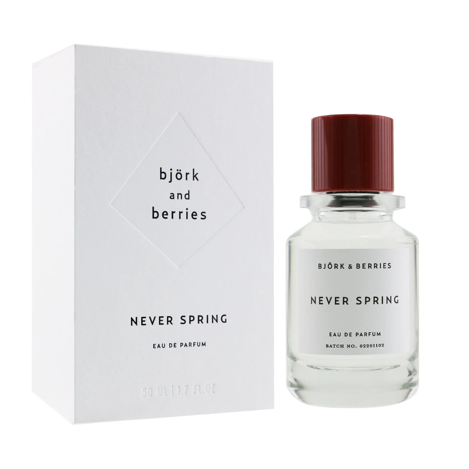 Bjork & Berries Never Spring Eau De Parfum Spray  50ml/1.7oz