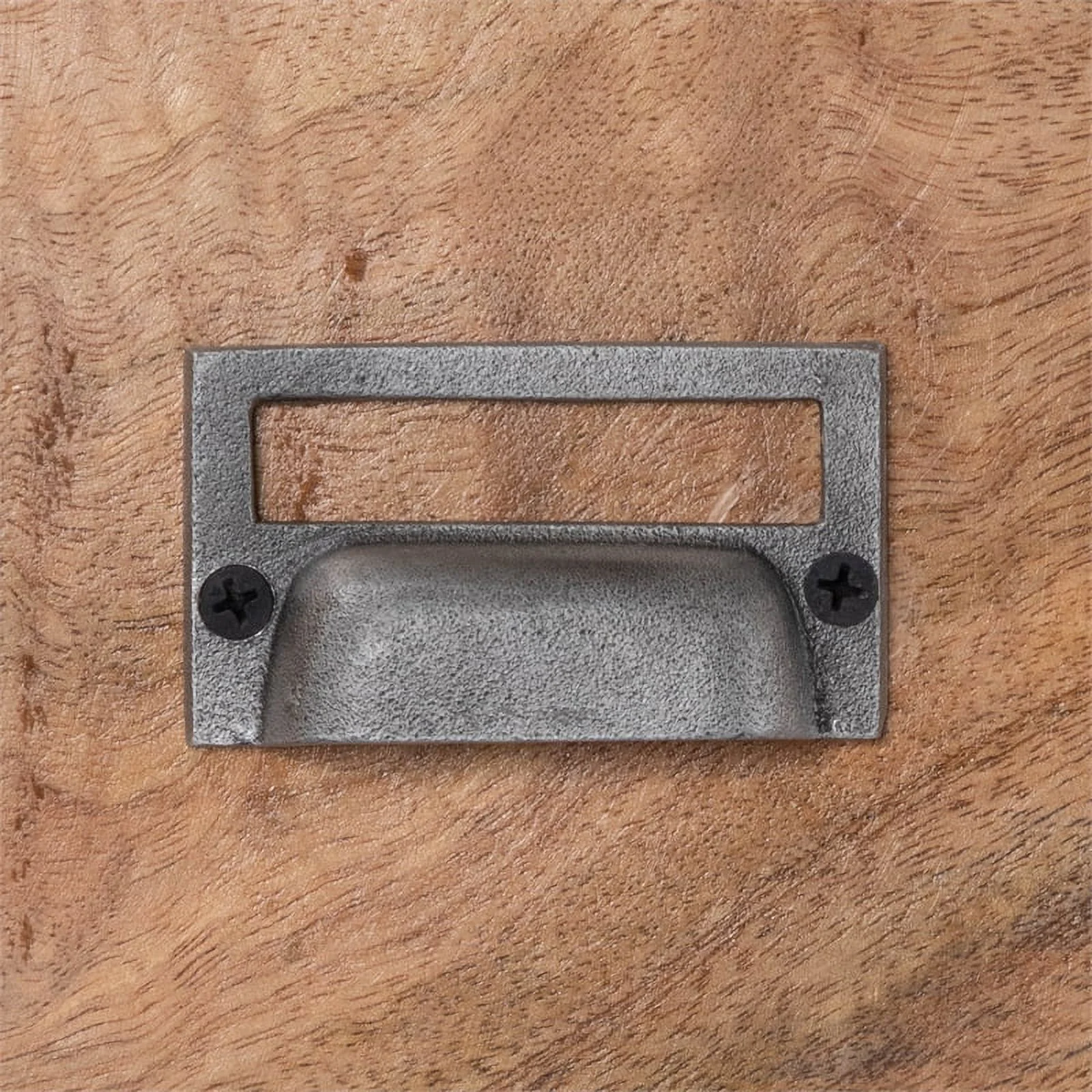 Beaumont Lane Rustic Industrial Natural Wood and Metal Desk in Brown