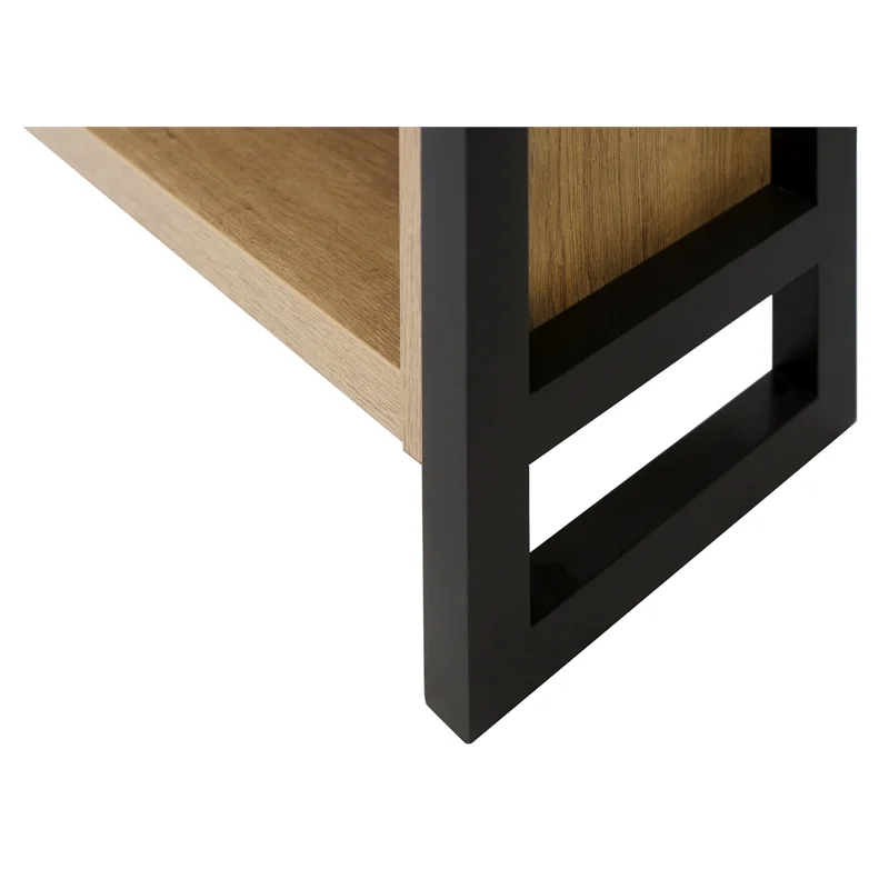 Modern Open Wood Laminate Bookcase Fully Assembled Light Brown