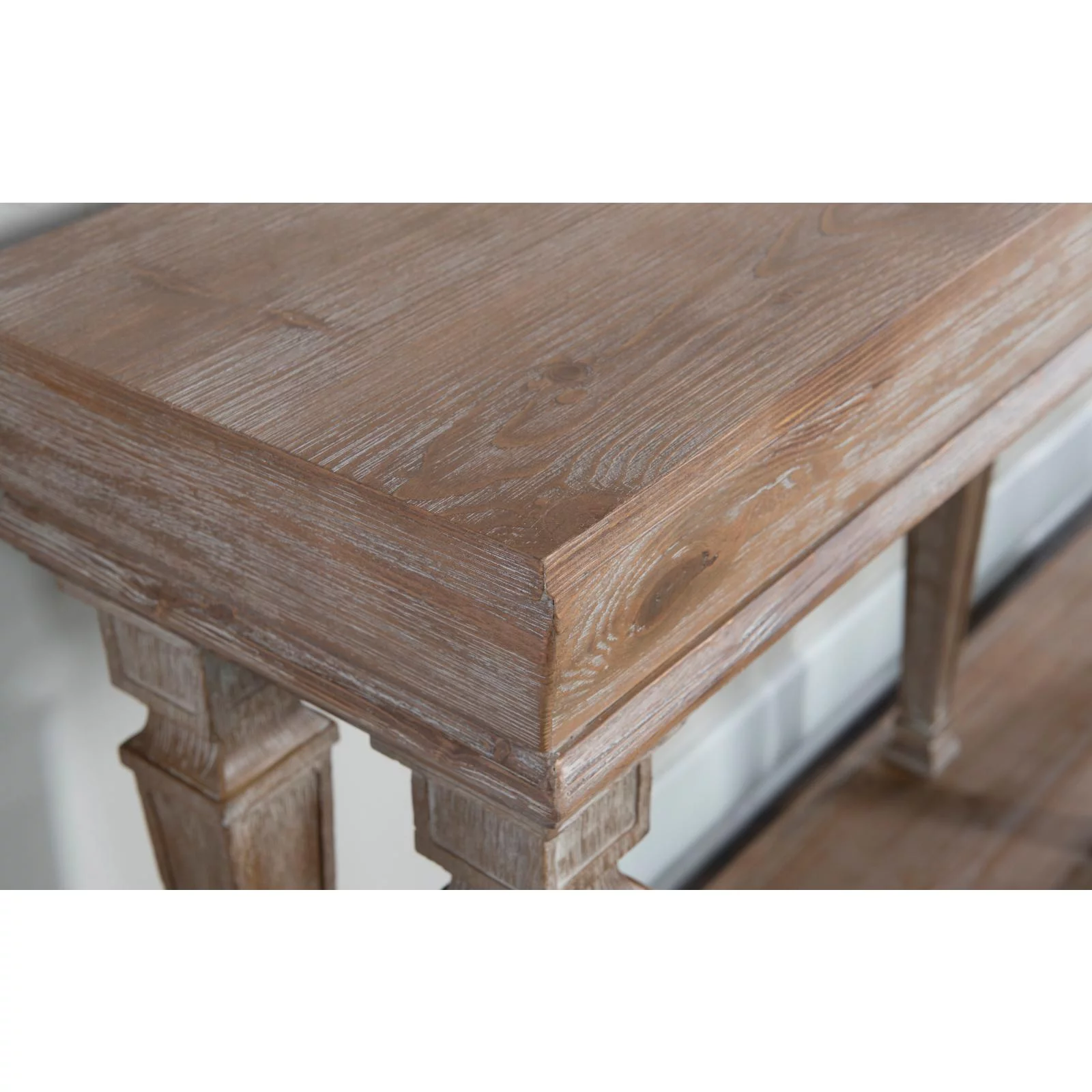 Benjamin Long Console Table, Weathered Driftwood