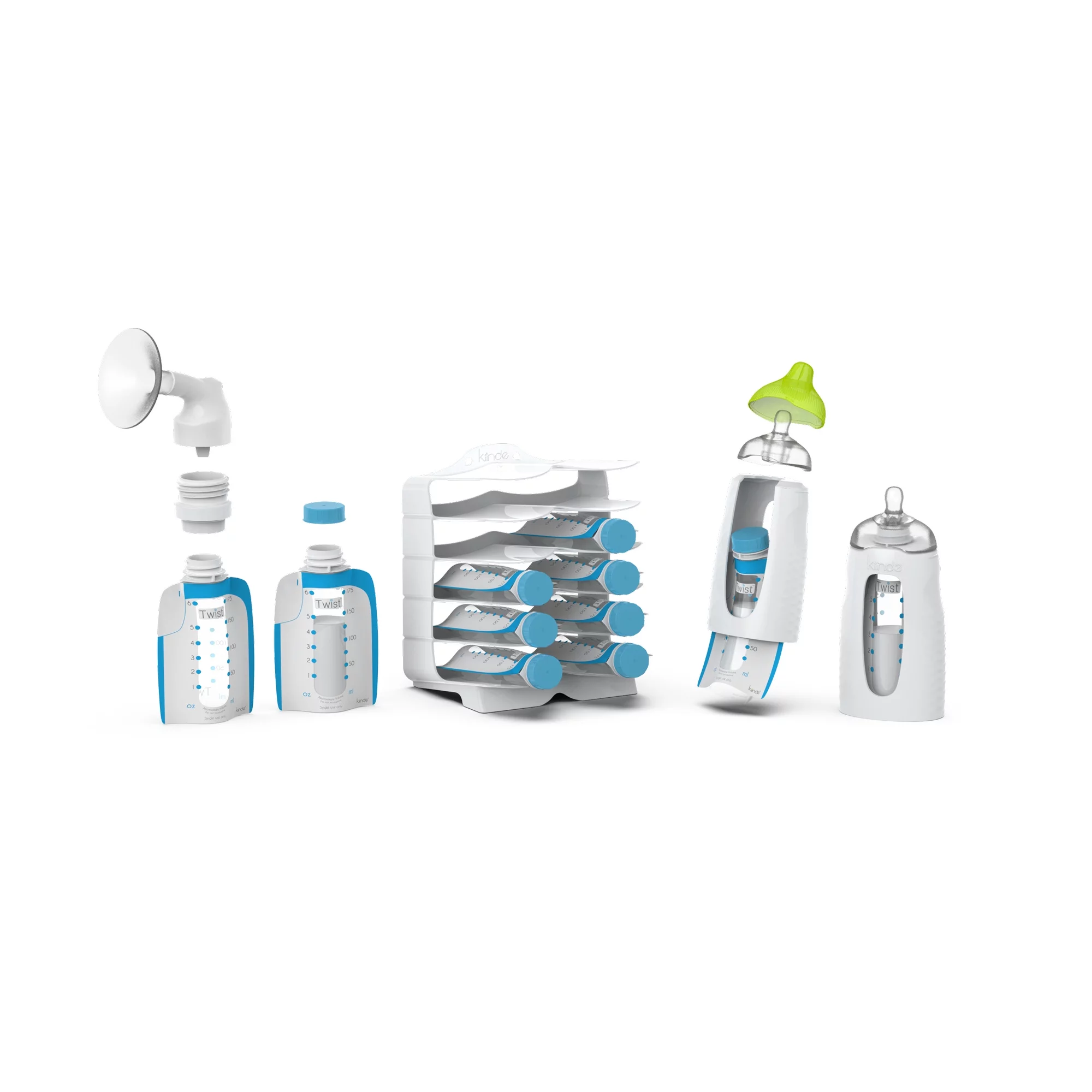 Kiinde Twist Universal Direct-Pump Feeding System Starter Kit