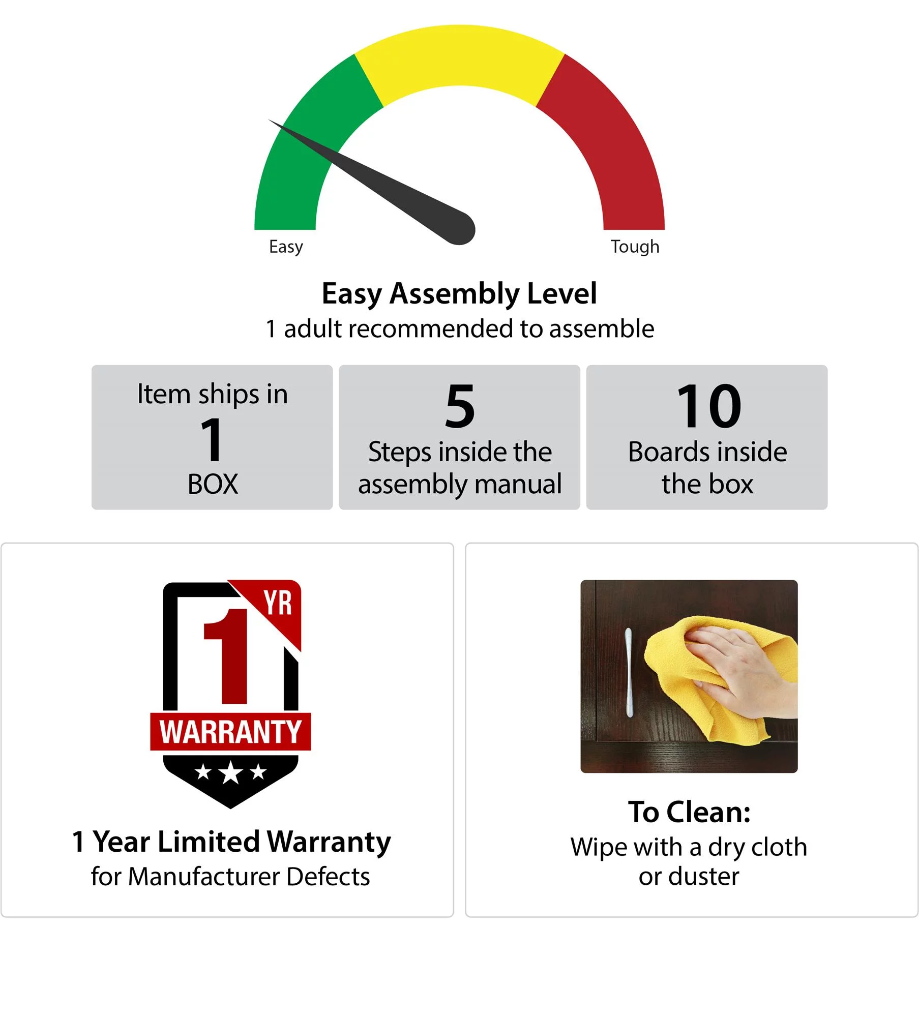 Novogratz Tallulah Nesting Tables, Walnut/White