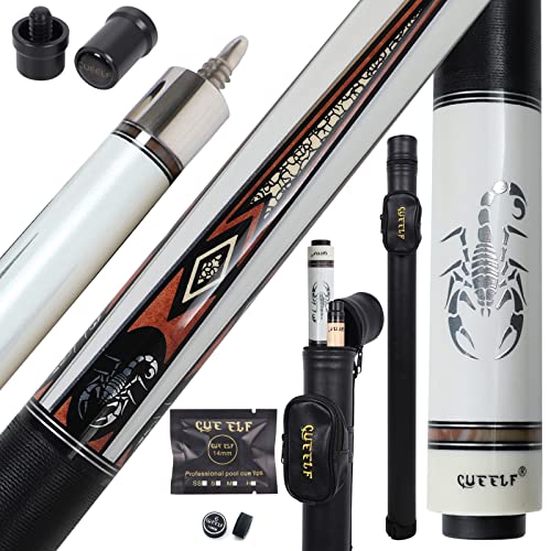 Pool Cue Stick,Billiard Cue Sticks with Hard Case Low Deflection Shaft Professional Billiard Pool Cues Sticks 19.5-21 oz cue Stick