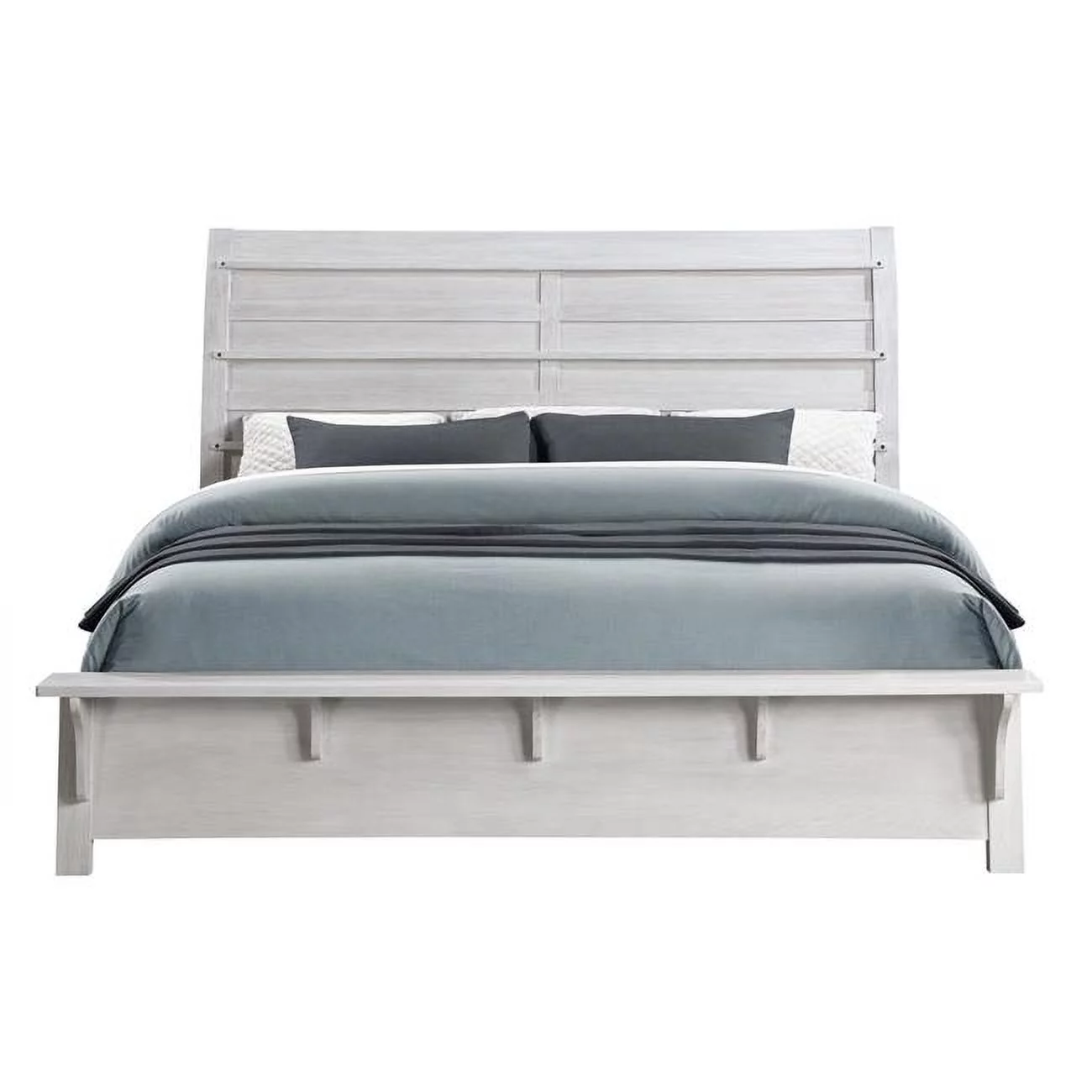 Levi White & Oak King Size Bed