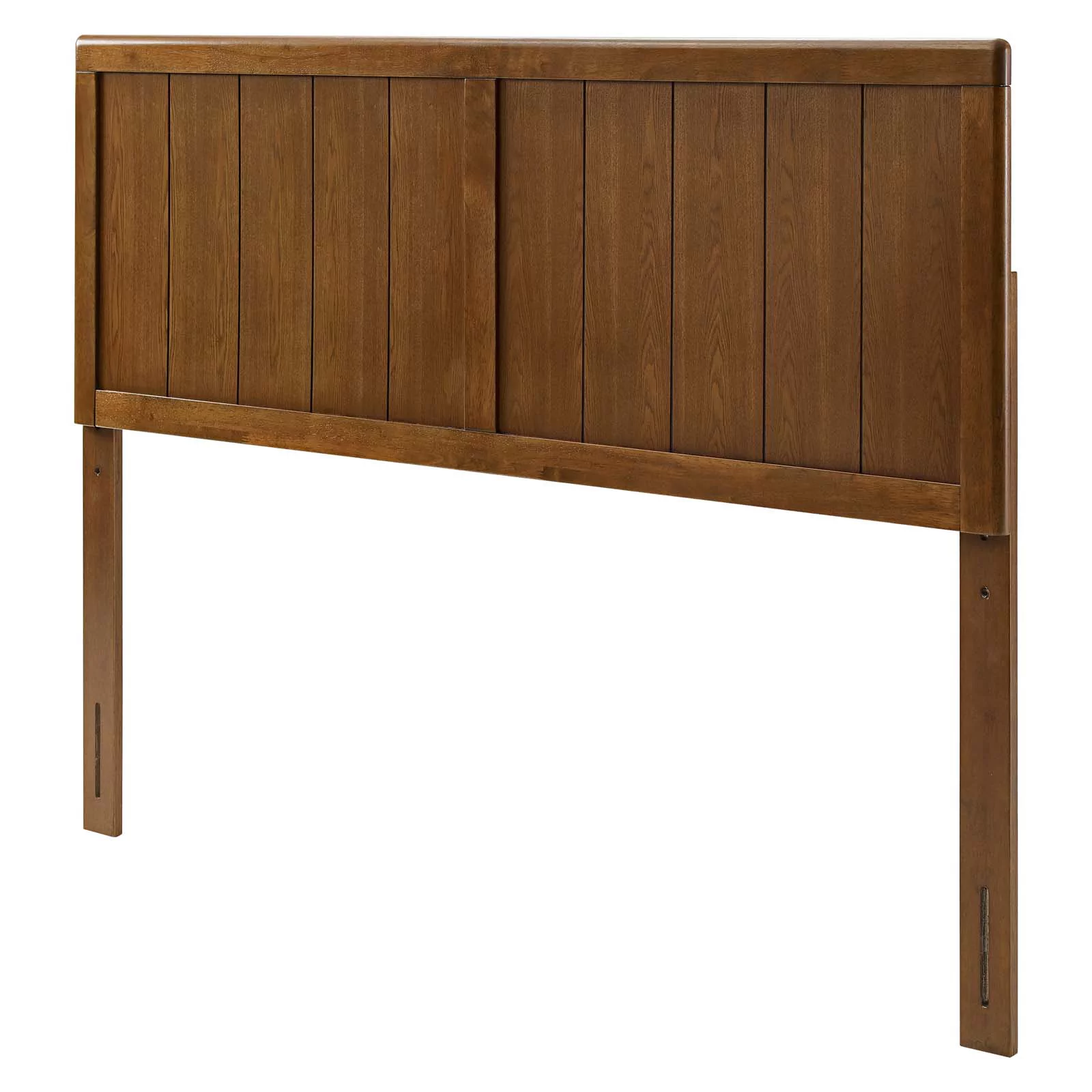 Headboard, King Size, Wood, Brown Walnut, Modern Contemporary Urban Design, Bedroom Master Guest Suite