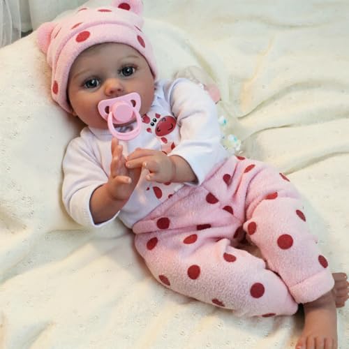 CHAREX Reborn Baby Dolls - 22 inches Realistic Newborn Soft Vinyl Baby Dolls Toy for Kids Age 3+