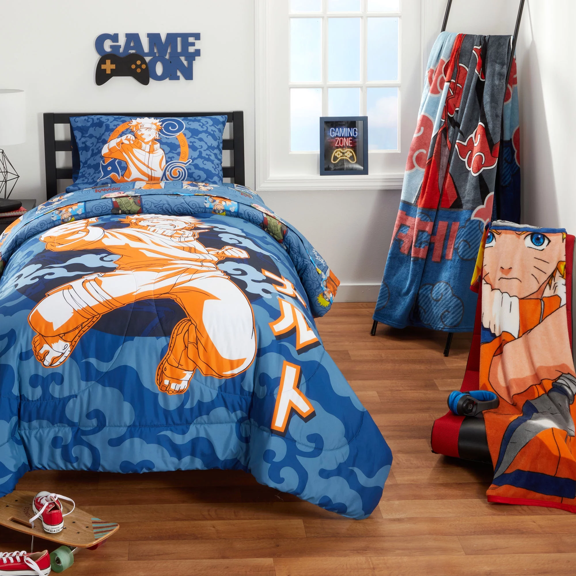 Naruto Kids Comforter Set, 2-Piece, Twin/Full, Reversible