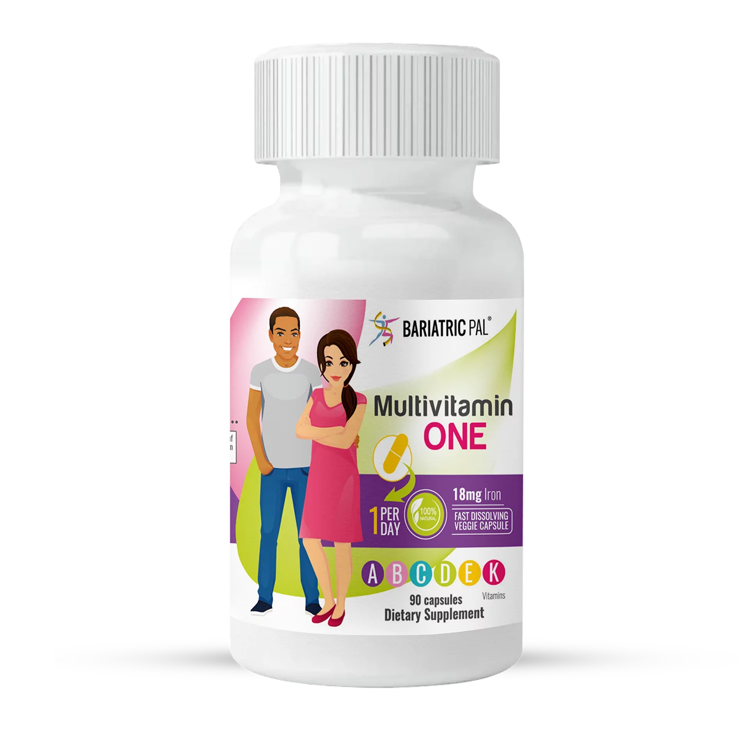 Gastric Sleeve Complete Vitamin Pack - Capsules Size: 6-Month Supply, BariatricPal Multivitamin ONE: Capsule with 18mg Iron, BariatricPal Calcium Citrate Soft Chews: French Vanilla Caramel