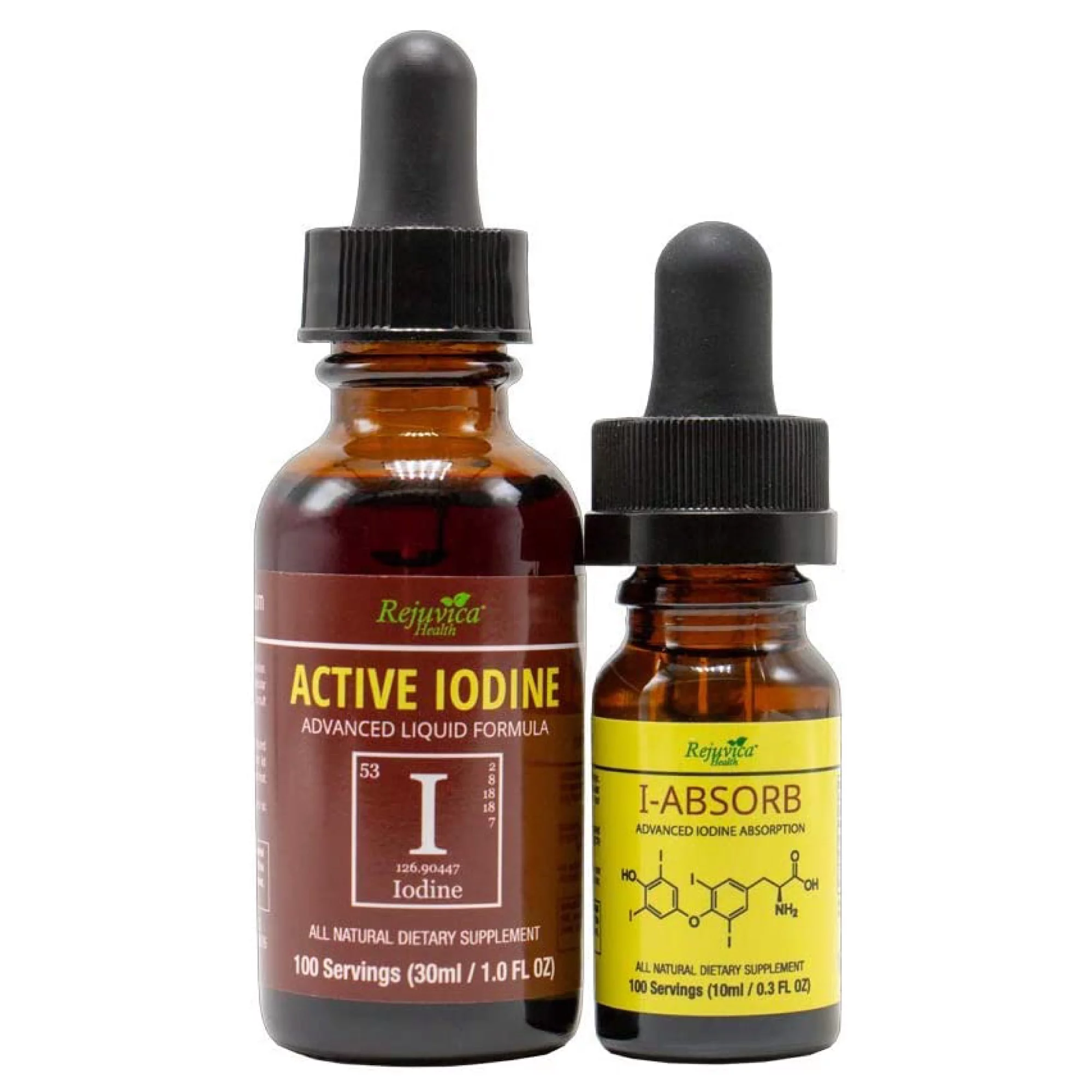 Active Iodine + iAbsorb - Nascent Iodine Drops -  Liquid Delivery for Better Absorption - Cofactors for Better Delivery - Supports Healthy Energy, Vitality & Iodine Levels