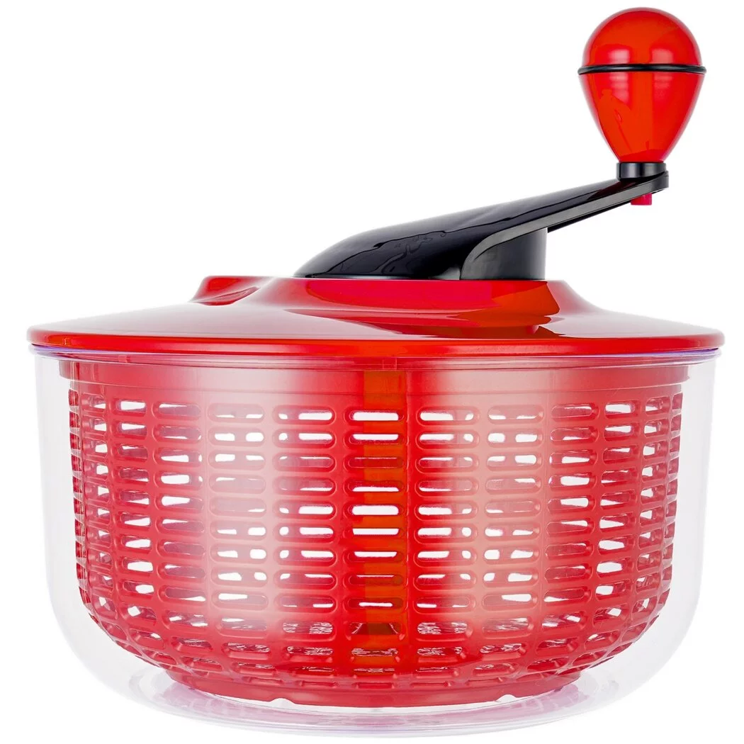 Vegetable Salad Spinner ABS Large 5L, Vegets Fruits Washing Container FDA, Lettuce Vegetables Washer Dryer Drainer Strainer for Home Kitchen Washing & Drying Leafy Greens