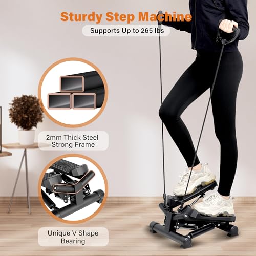 YSSOA Mini Stepper with Resistance Band