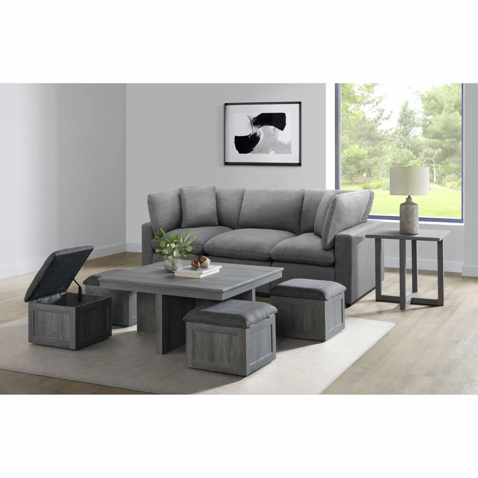 Picket House Furnishings Dawson End Table in Grey