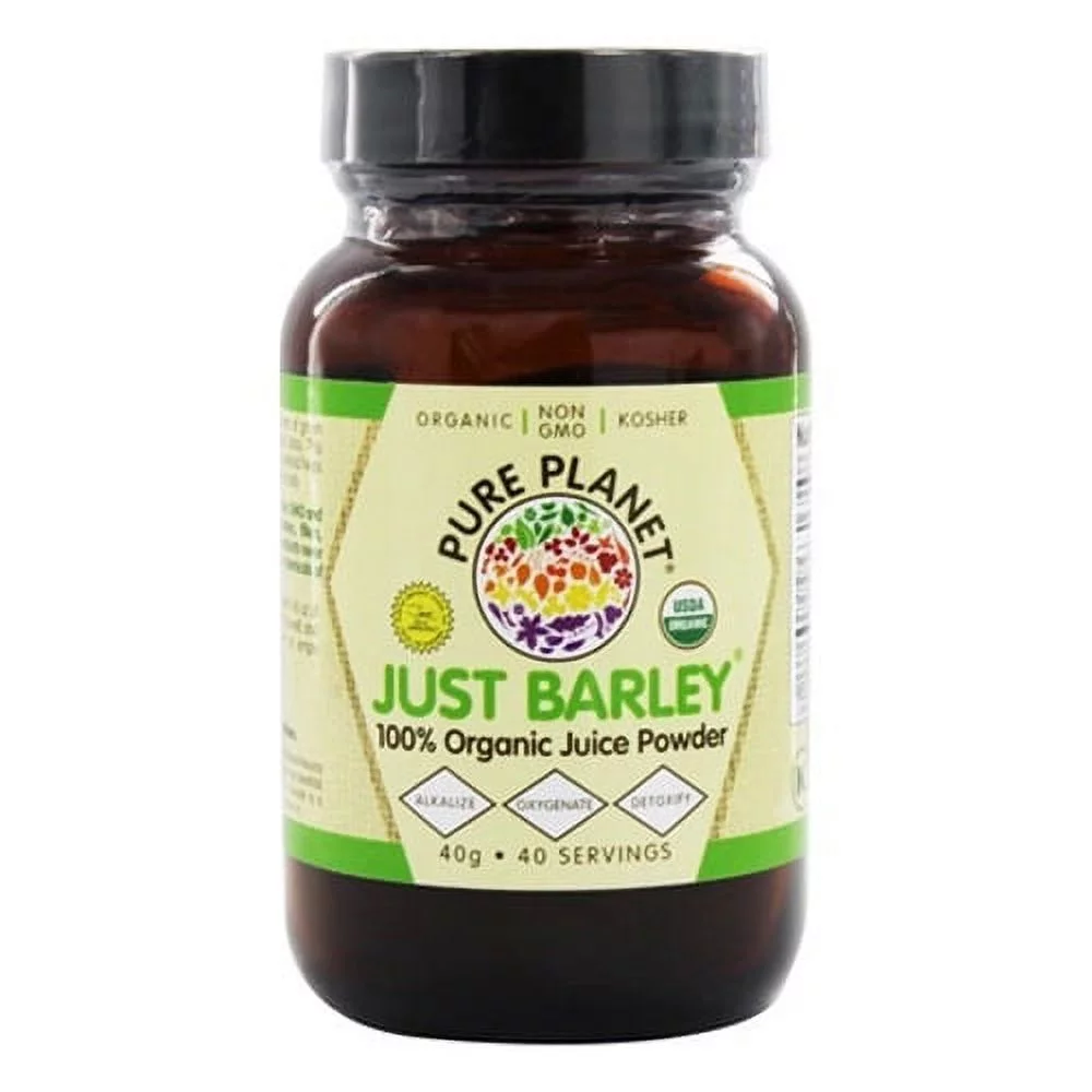 Pure Planet Just Barley Organic Green Superfood Powder, 1.4 Oz, 2 Pack