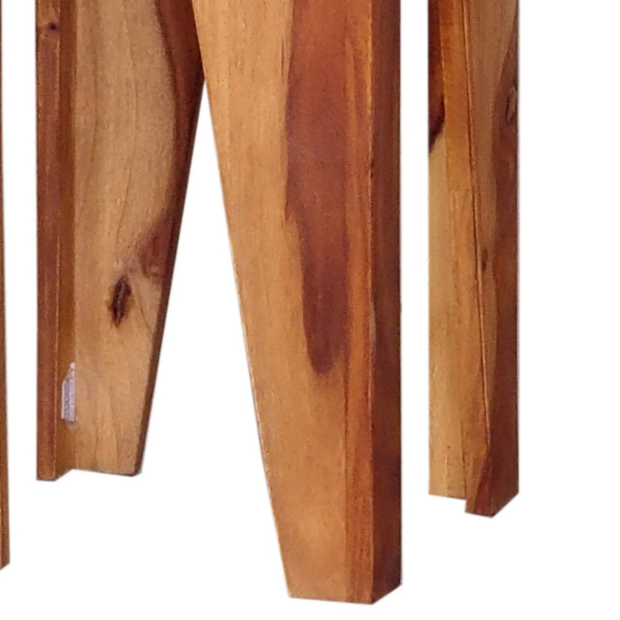 45, 34, 22 Inch Pedestal Table Stand, Set of 3, V Cut Sheesham Wood, Brown
