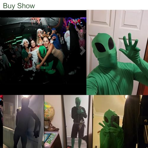 VSVO Full Body Greenman Suit - Lime Green (Alien, Medium)