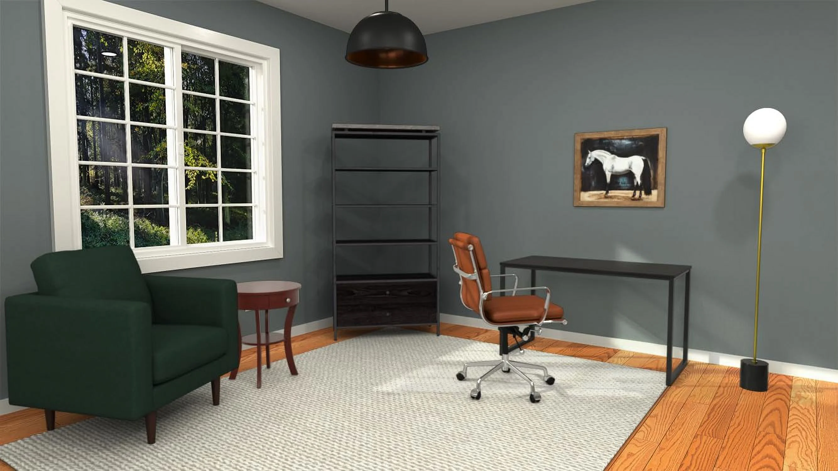 Classic Accents Schaffer 1-Drawer End Table With Shelf, Mahogany