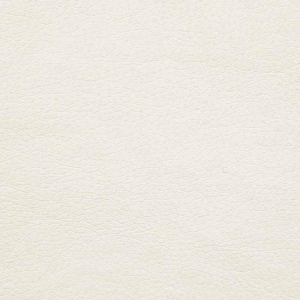 Poundex Bonded Leather Cocktail Ottoman, White