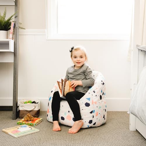 Big Joe Milano Lenox Denim Cobalt Beanbag Chair