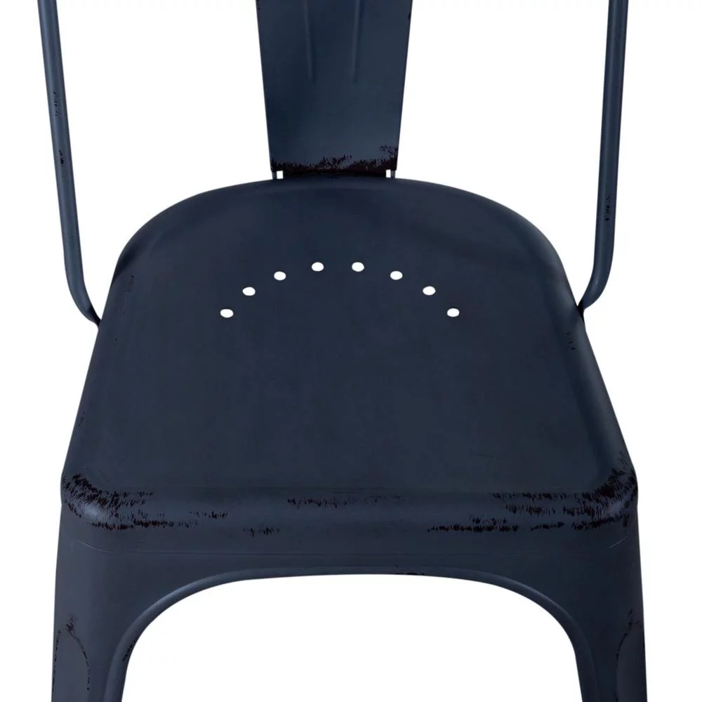 Liberty Furniture Industries Bow Back Side Chair- Navy