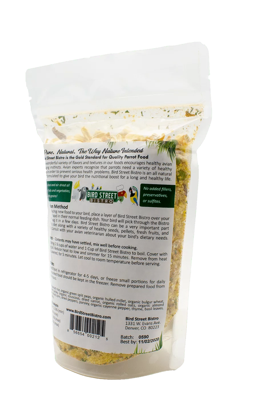 Tropical Feast on the Fly Bird Street Bistro Natural Parrot Food