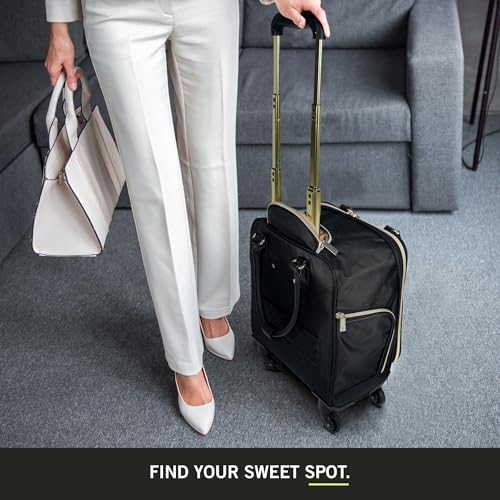 Kenneth Cole REACTION Chelsea Chevron Quilted Luggage, Black, 24-Inch Checked