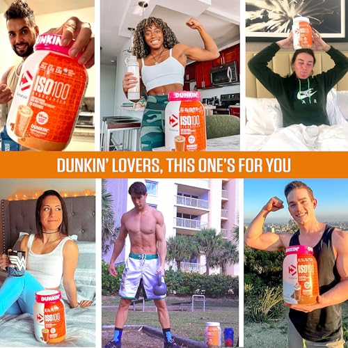 Dymatize ISO100 Whey Protein Powder Isolate, Cookies & Cream, 25g of Protein, 20 Servings, 5.5g BCAAs, Less Than 120 Cal., Gluten Free, 1g Fat, 1g Sugar, 2g Carb