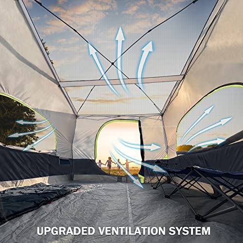 KAMPKEEPER Camping Inner Tent for Pop Up CanopyFully Vented Roof, Converts 10'x10' Straight Leg Canopy into Camping TentKhaki