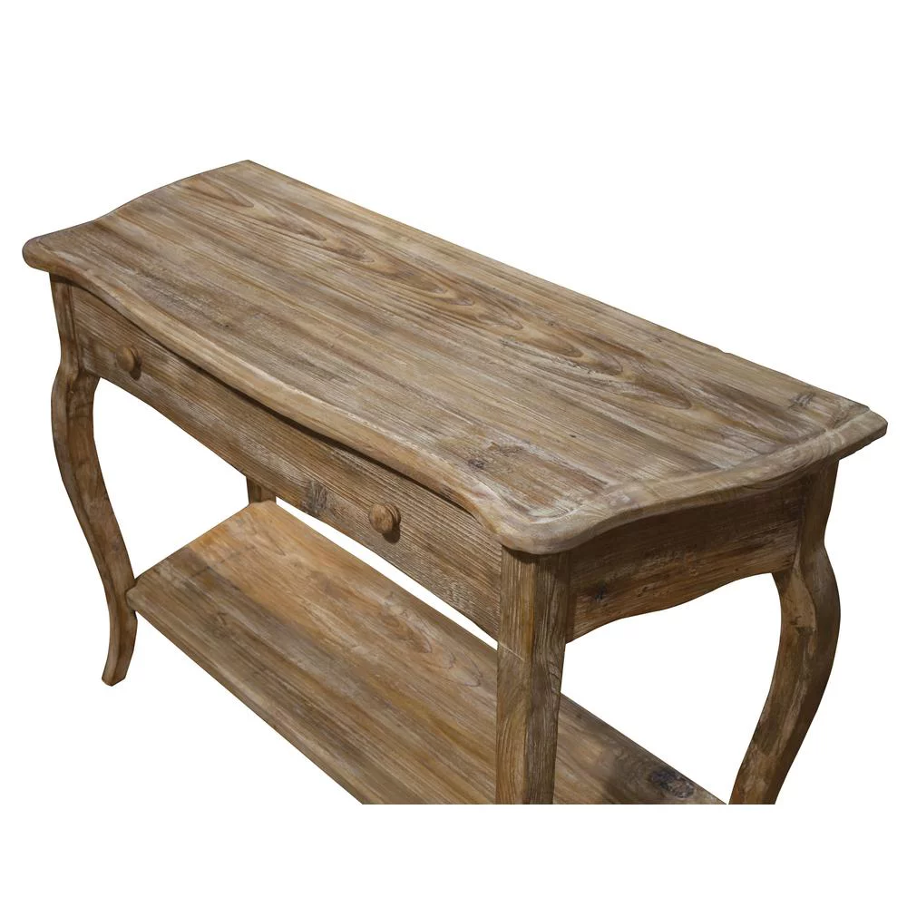 Alaterre Rustic Reclaimed Media/Console Table, Driftwood
