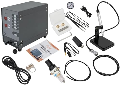 100W Permanent Jewelry Welder Machine Kit 110V Pulse Arc Welder for Permanent Jewelry Spot Welding Machine Jewelry Welder Machine Kit for DIY Jewelry Repair