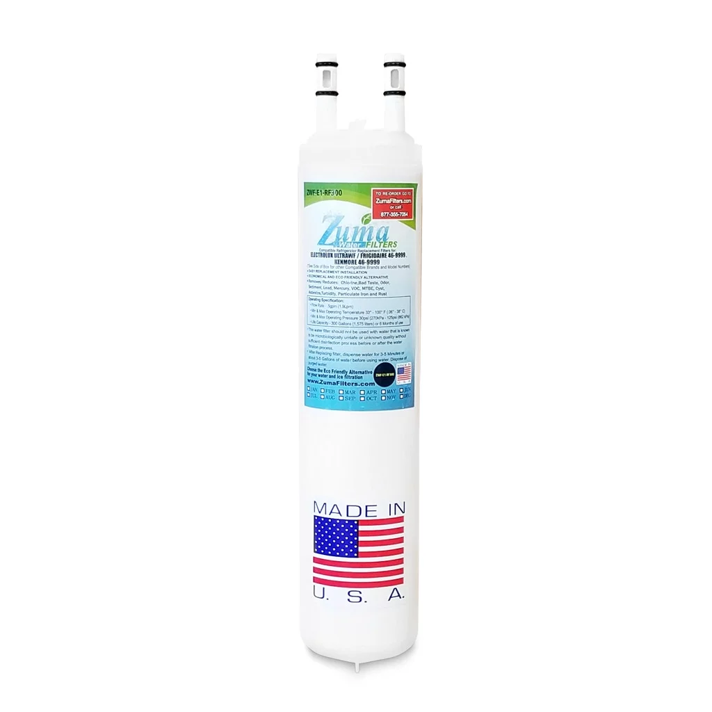 ZUMA Brand , Water and Ice Filter , Model # ZWFE1-RF300 , Compatible with Frigidaire® ULTRA-WF - 5519 - Made in U.S.A.