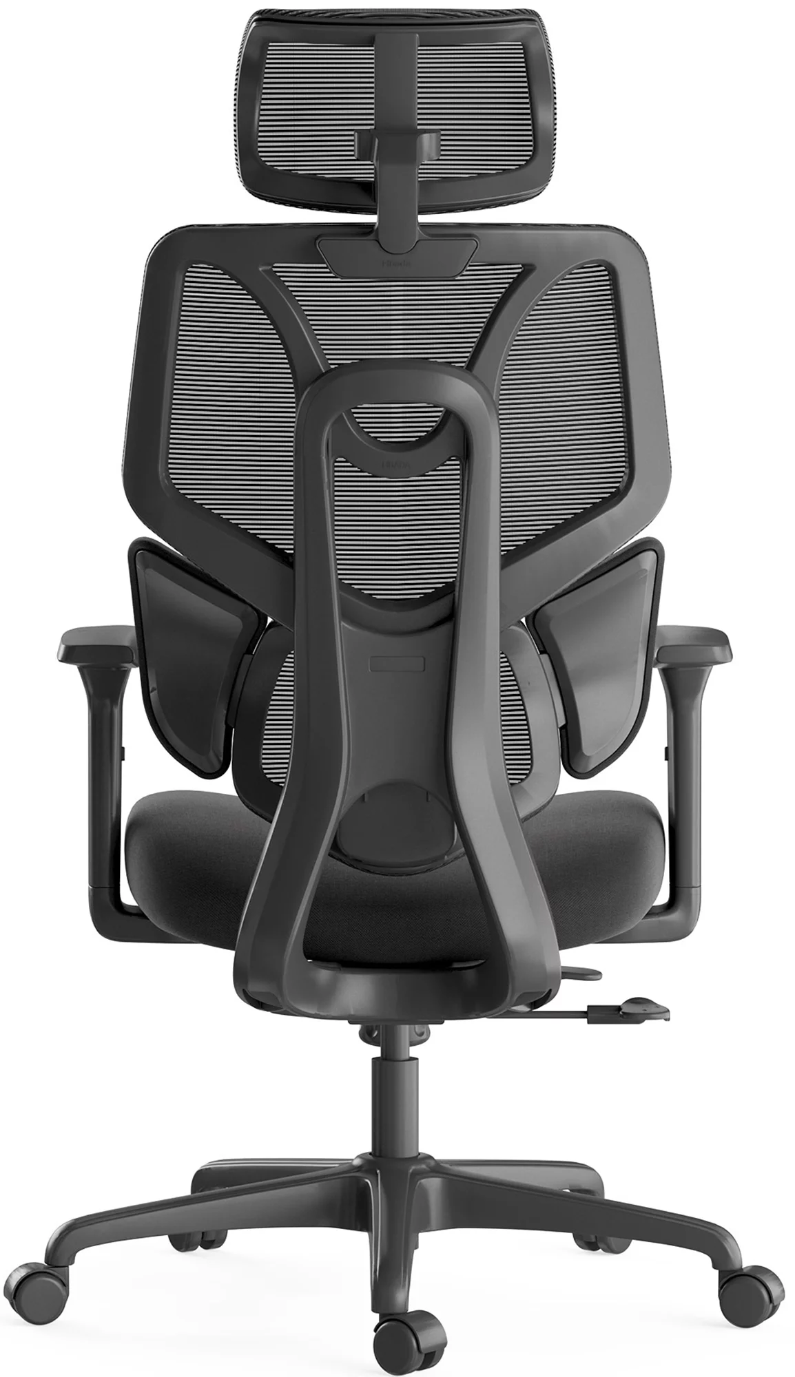 Hbada E3 Ergonomic Office Chair Elastic Adaptative Adjustment Back Lumbar Support Computer Chair High-Density Breathable Mesh Desk Chair with 115° Rocking,Black