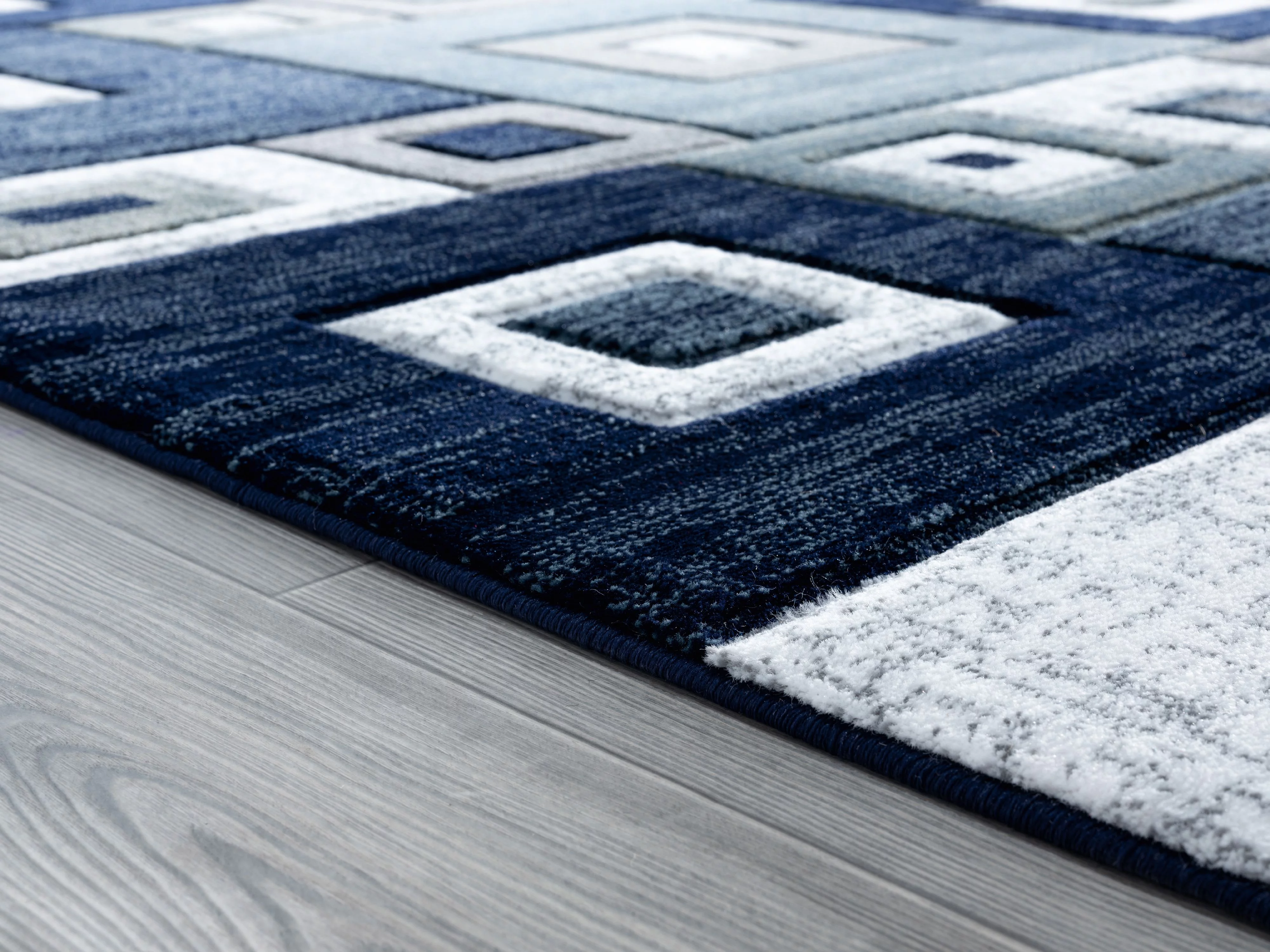 United Weavers Drachma Benson Modern Geometric Accent Rug, Navy, 2'7