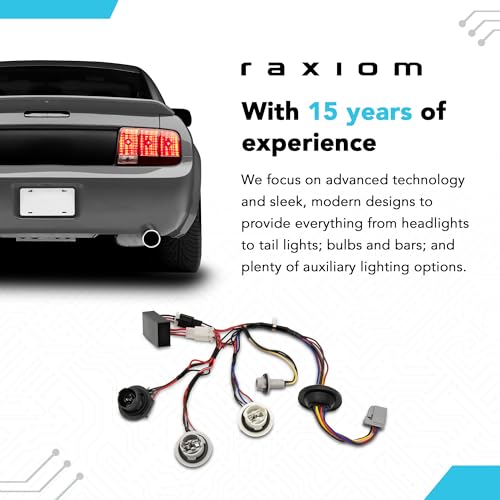 Raxiom Tail Light Sequencer Harness Kit with Tuning Plug and Play Wire Fits Mustang 1996-2004 Excluding 1999-2001 Cobra