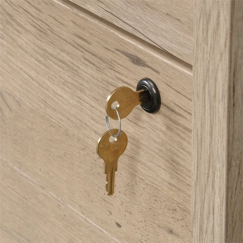 Pemberly Row Traditional Engineered Wood Lateral File Cabinet in Prime Oak