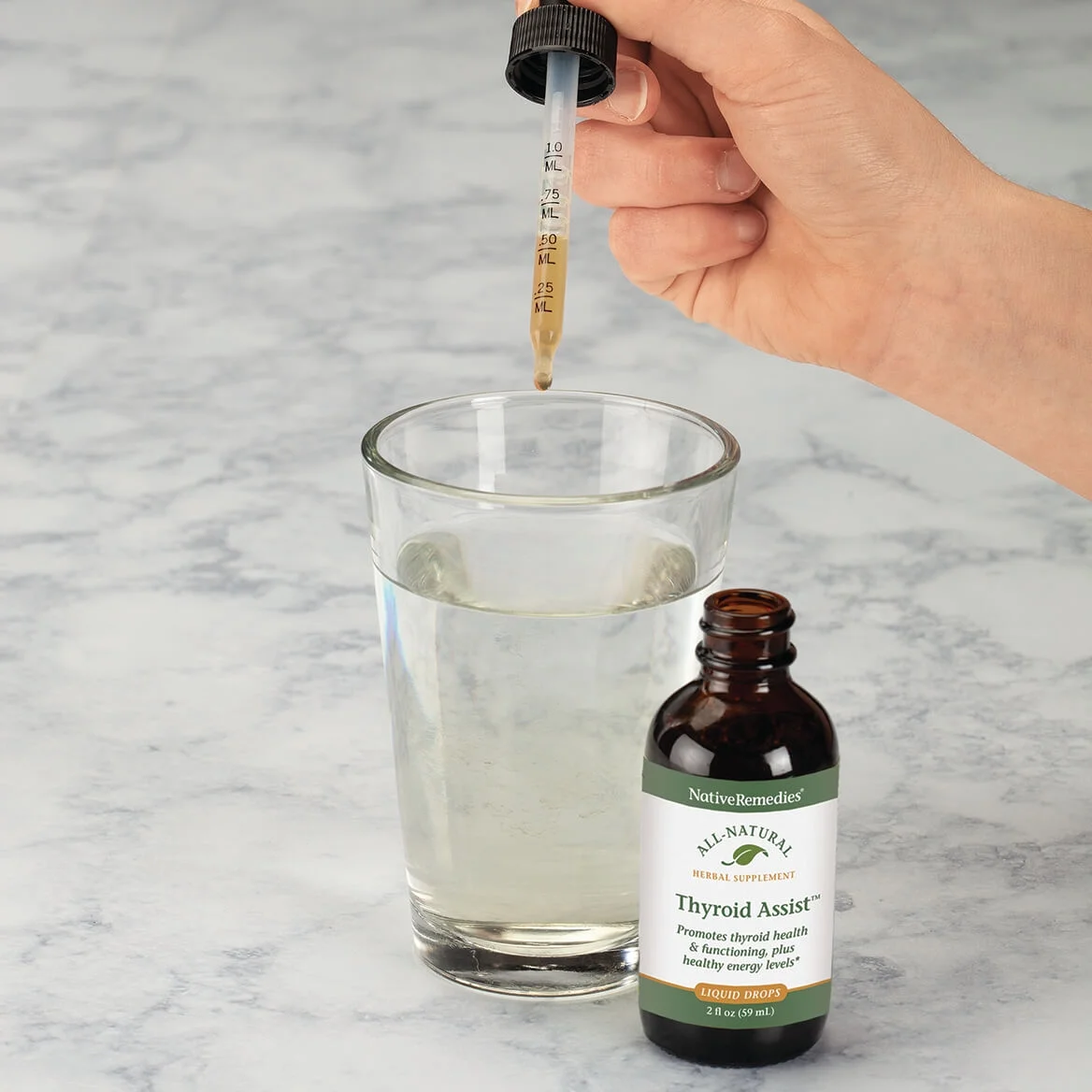 NativeRemedies Thyroid Assist  - All Natural Herbal Supplement Promotes Thyroid Gland Health and Functioning - 59 mL