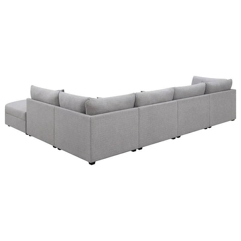 Coaster Cambria 6-piece Fabric Upholstered Modular Sectional Gray