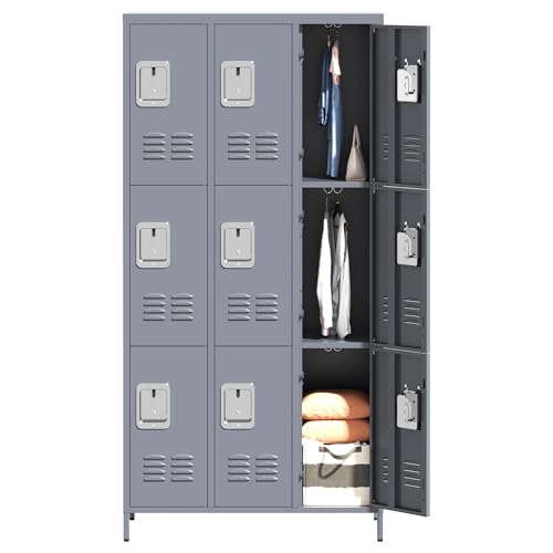6 Doors Metal Lockers for Employees 72