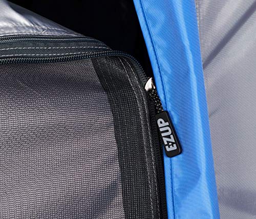 E-Z UP Camping Cube 6.4, Converts 10' Straight Leg Canopy into Camping Tent, Royal Blue (Canopy/Shelter NOT Included)