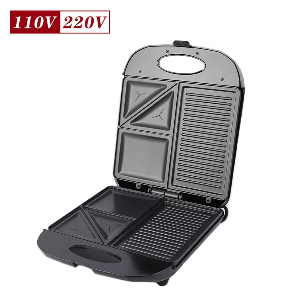 Carevas Bread machine,Easy 3in1 Shaped maker panini Non-Stick Easy 3in1 Iron Non-Stick Easy Maker Iron Non-Stick Waffle Maker Iron Panini Portable Indoor 1400W Waffle Maker sandwich maker Maiju HUIOP