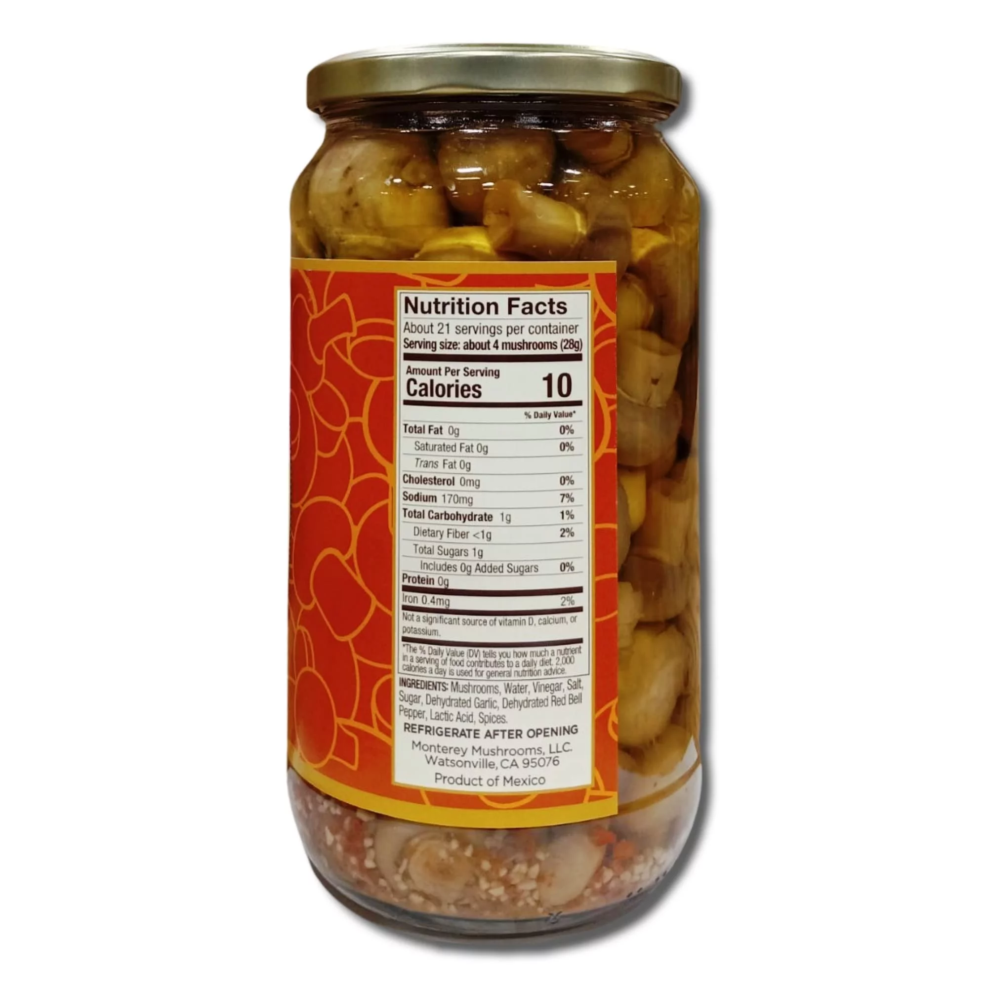 Marinated Mushrooms Value Pack | Bundled by Tribeca Curations | 32 Ounce Jar | Garlic Recipe | Pack of 2