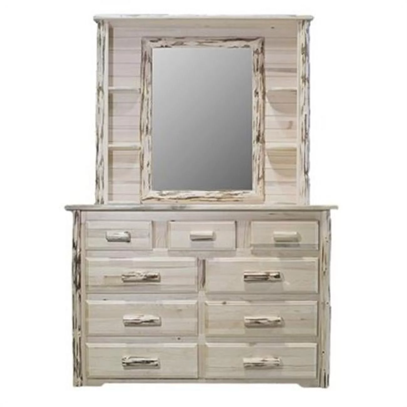 Deluxe Dresser Mirror - Clear Lacquer