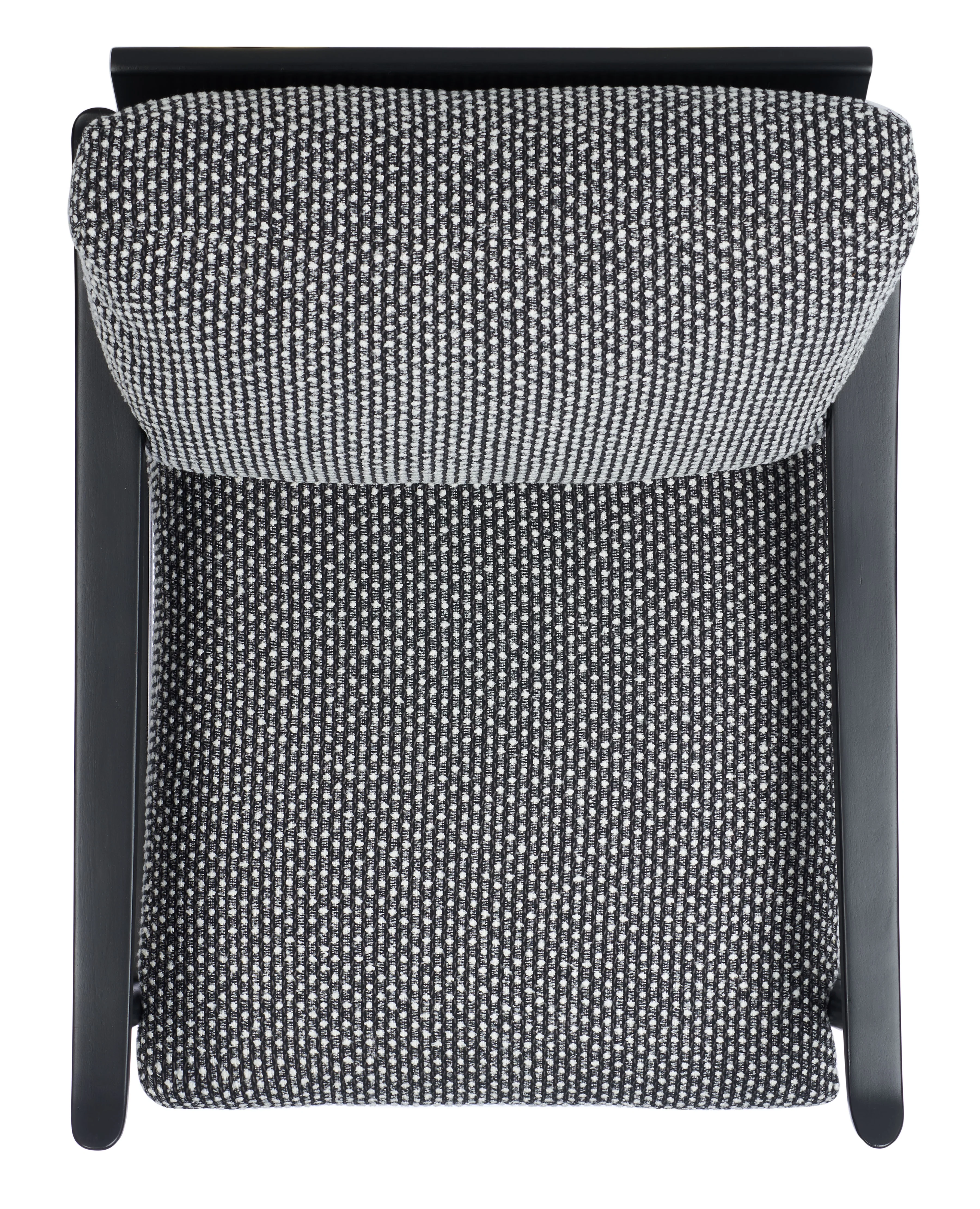 SAFAVIEH Couture Kiara Modern Linen Checkered Accent Chair, Black/White