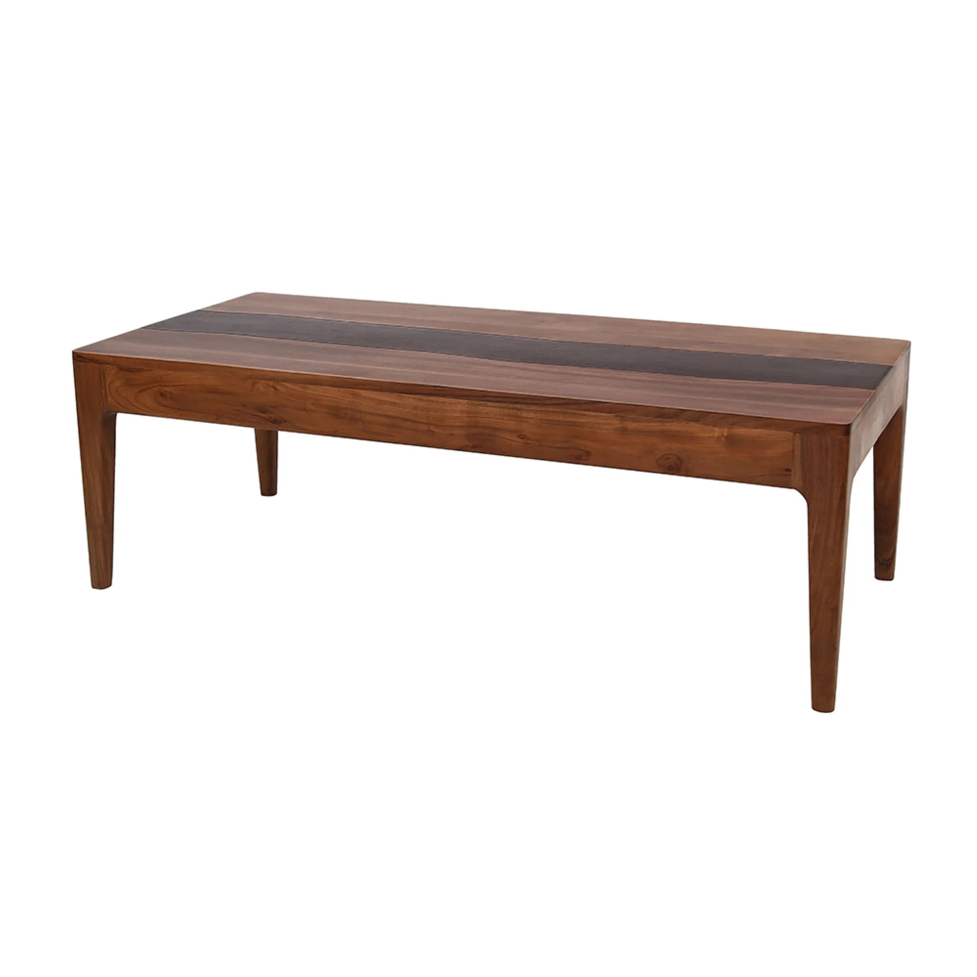 CC Home Furnishings Wooden Rectangular Coffee Table - 4.25'