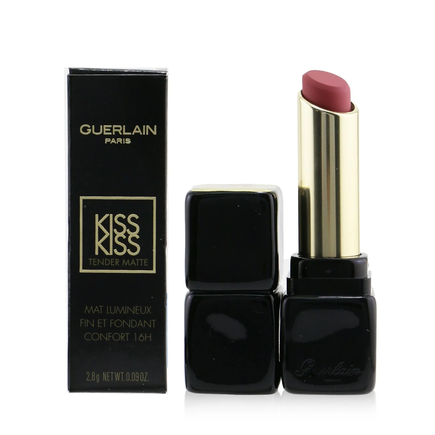 Guerlain Kisskiss Tender Matte Lipstick - # 910 Wanted Red  2.8g/0.09oz