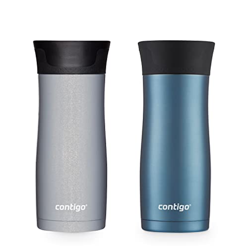 Contigo AUTOSEAL West Loop Vacuum-Insulated Stainless Steel Travel Mug with Easy-Clean Lid 20 oz Sake