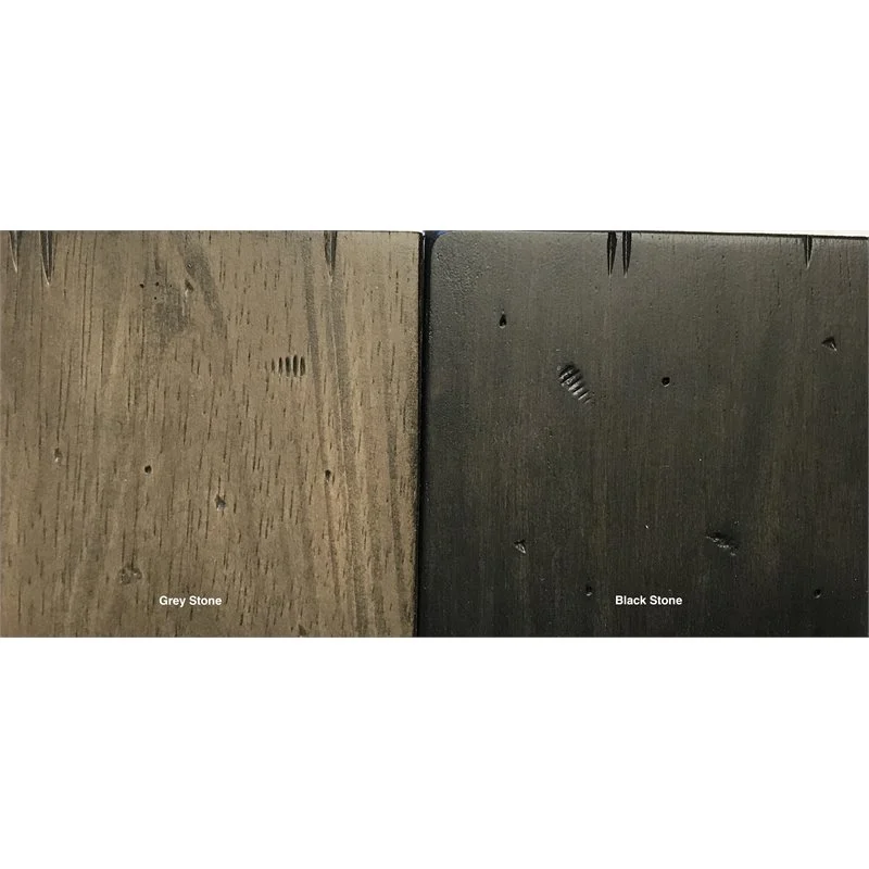 Iconic Furniture Company 5-Pc Rubberwood Dining Set in Gray/Black Stone