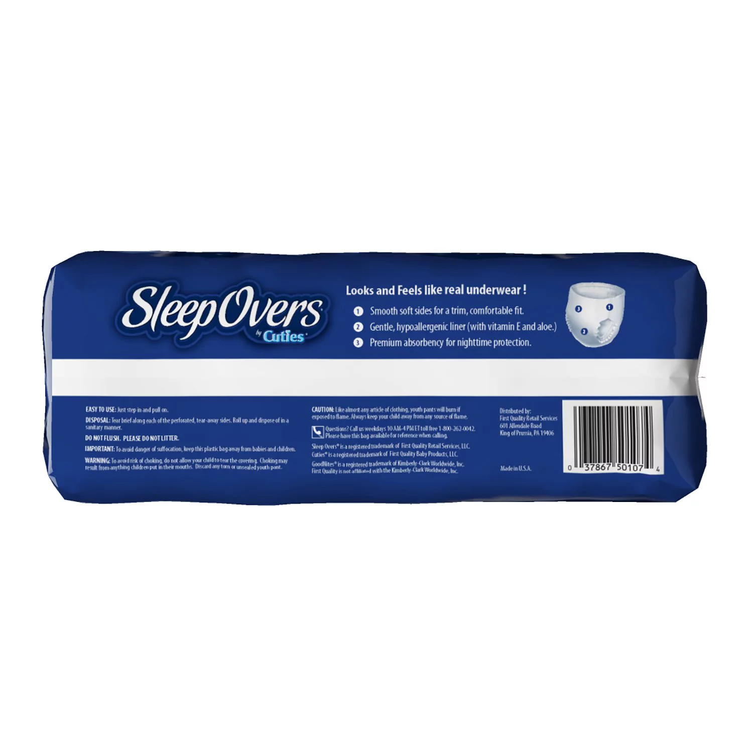 SleepOvers X-Large, 85 - 140 lbs, Pack of 22